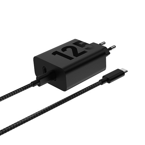 Motorola 220V 125W, 2C, TurboPower Duo MCD-1252 + кабел C-C, /черен/