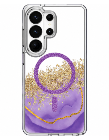 Калъф KARAT MagSafe Samsung S26 /purpurite marble/