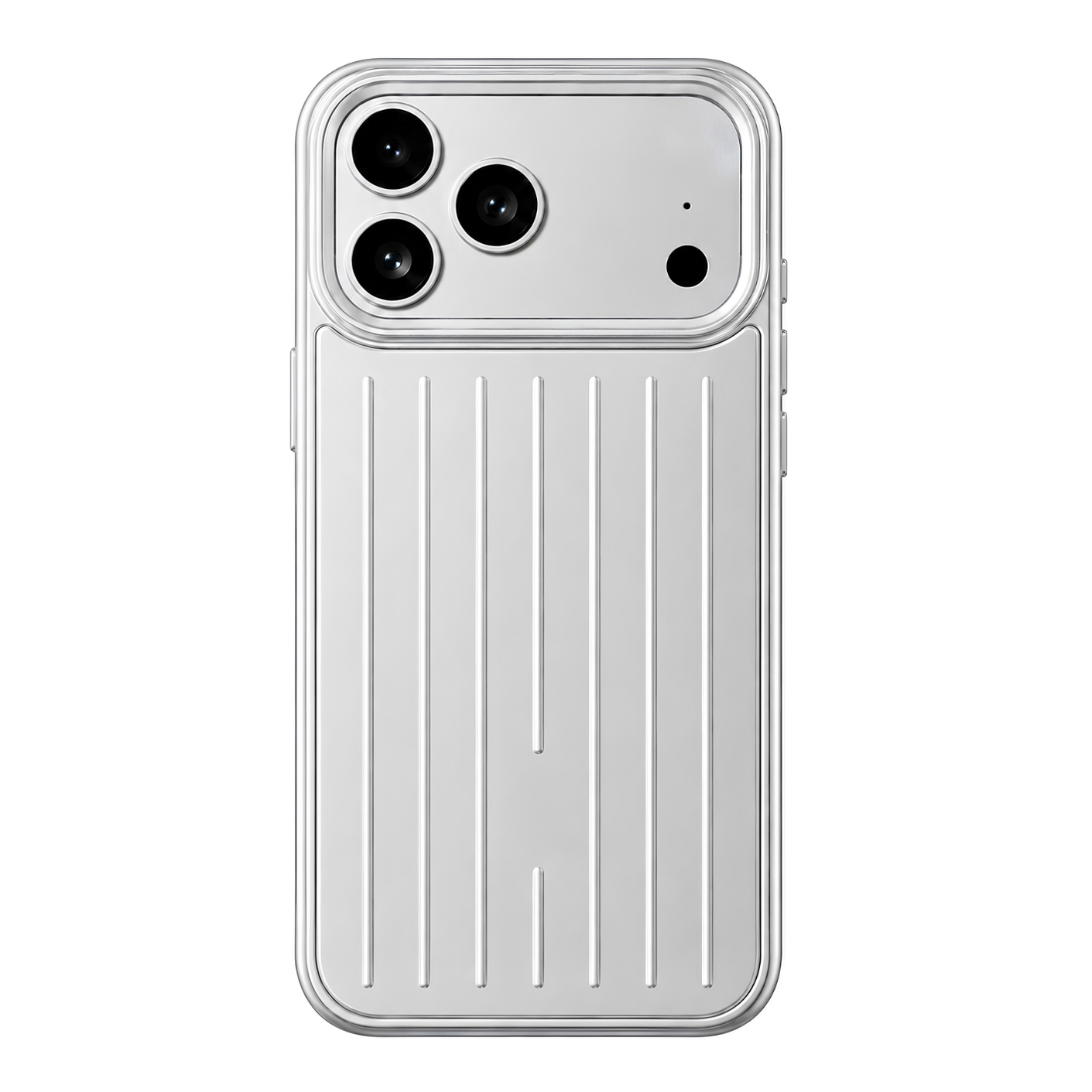 Калъф Suitcase Stripe Apple iPhone 16 Pro /бял/