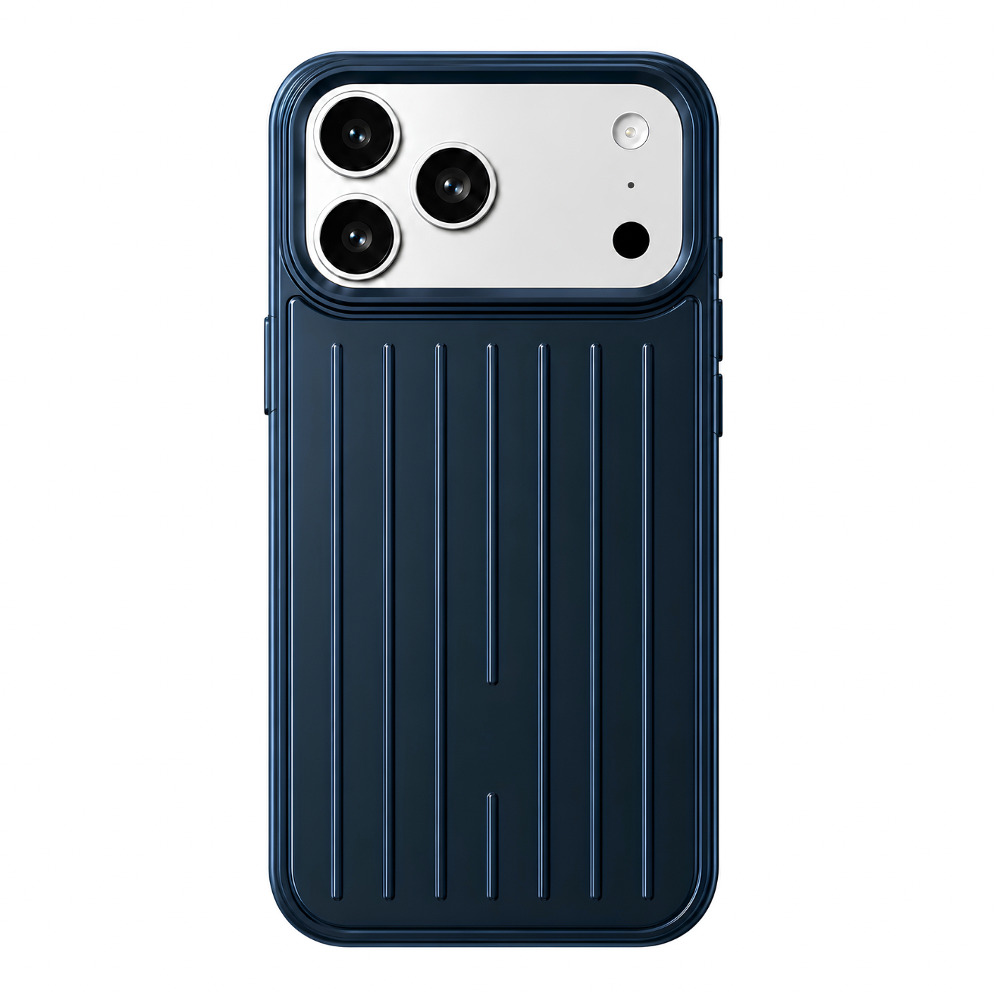 Калъф Suitcase Stripe Apple iPhone 16 /син/