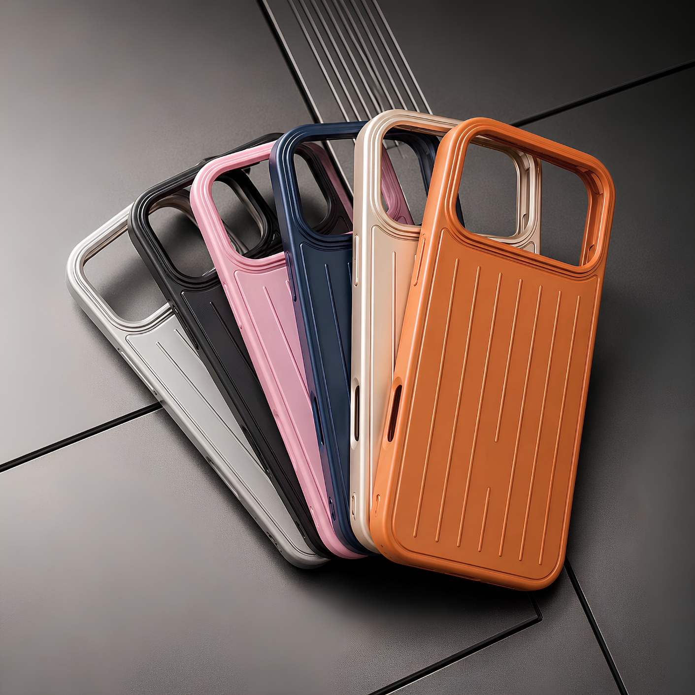 Калъф Suitcase Stripe Apple iPhone 16 /бял/ - Image 6