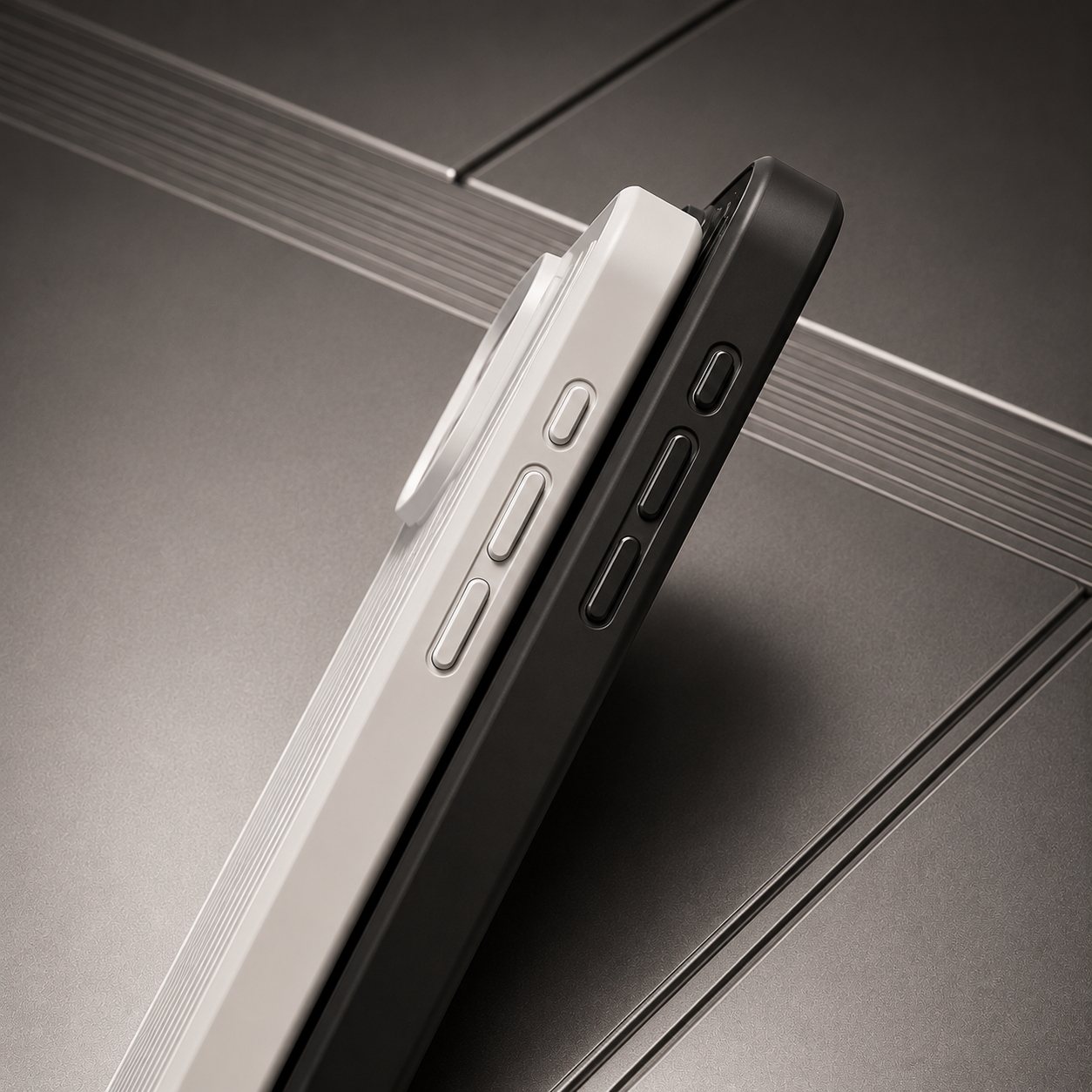 Калъф Suitcase Stripe Apple iPhone 16 /бял/ - Image 2