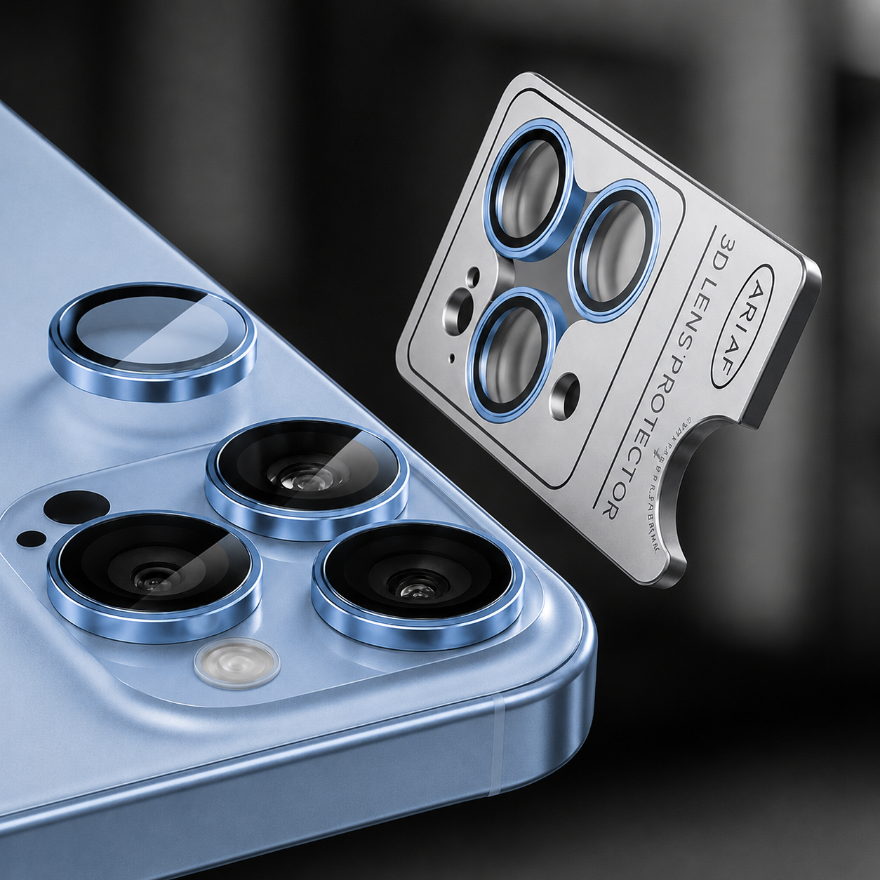 Metal Camera Lens Apple iPhone 18 Pro/ 18 Pro Max /сини/ NORDIC