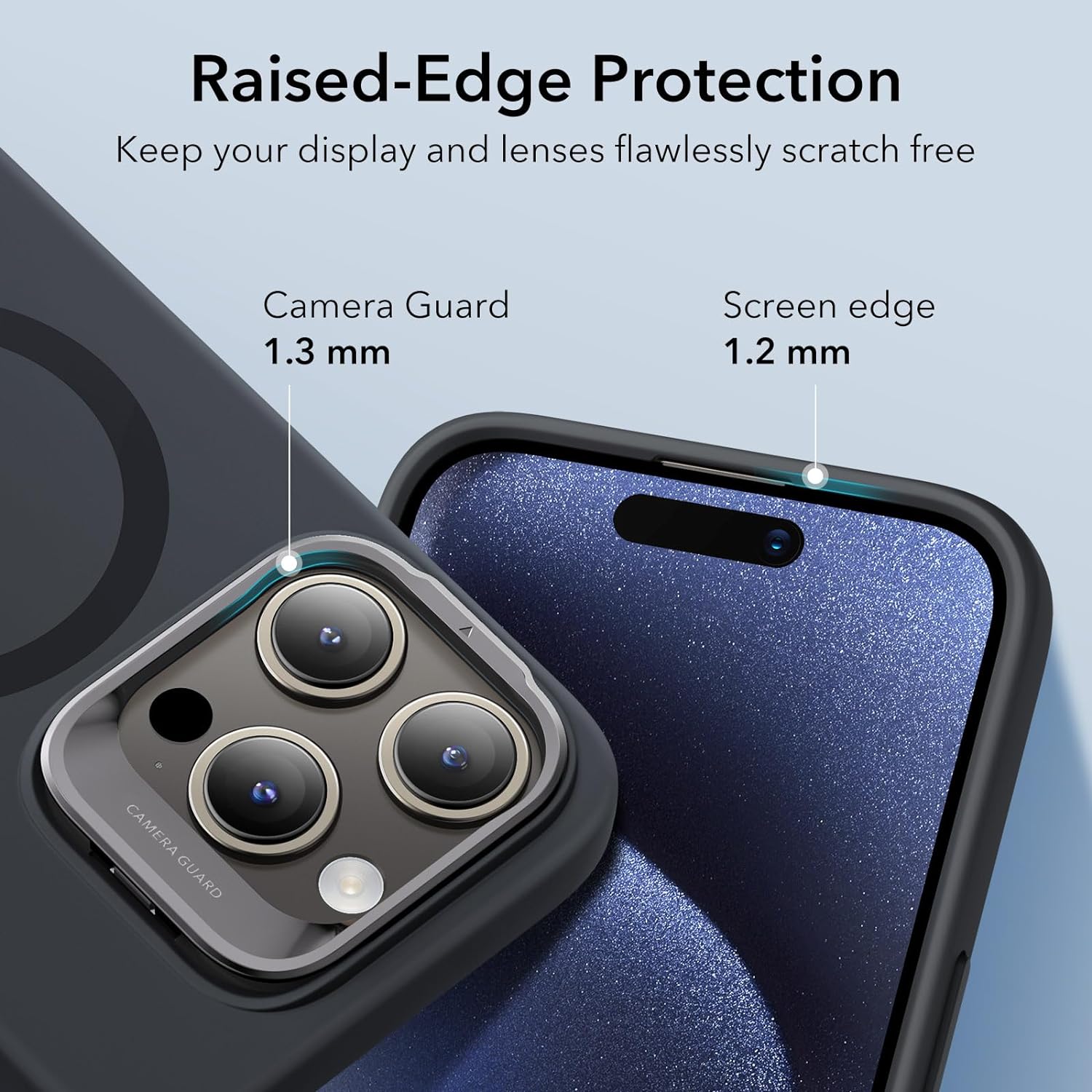 ESR Калъф Cloud Soft със стойка iPhone 15, MagSafe /черен/ - Image 6