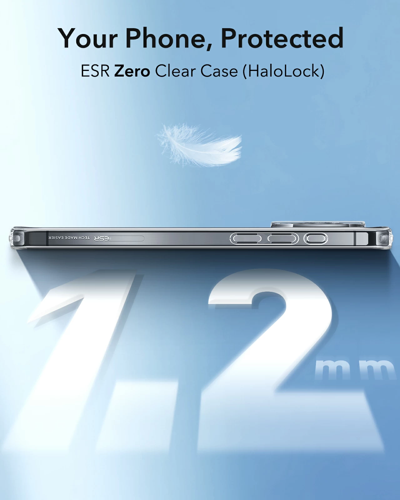 ESR Калъф Zero Clear iPhone 16 Pro Max, MagSafe /матово сив/ - Image 5