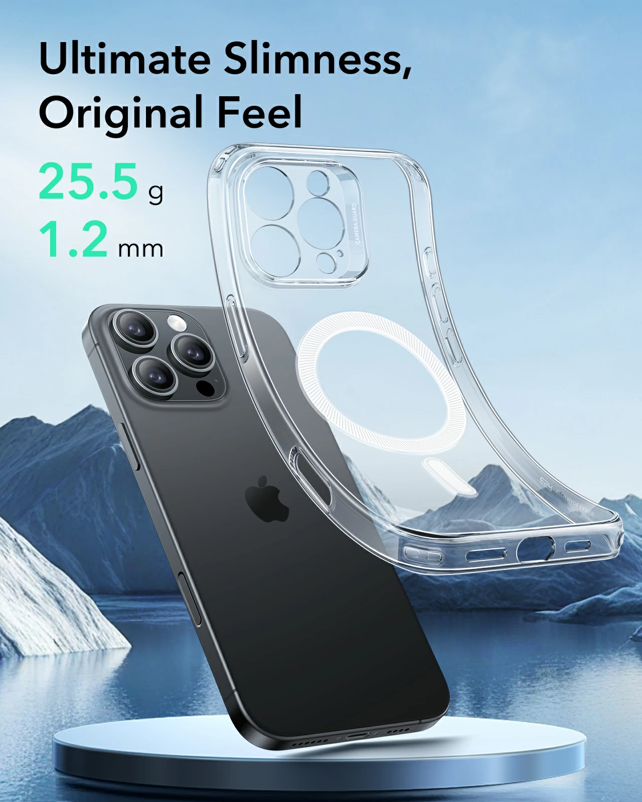 ESR Калъф Zero Clear iPhone 16 Pro Max, MagSafe /матово сив/ - Image 6