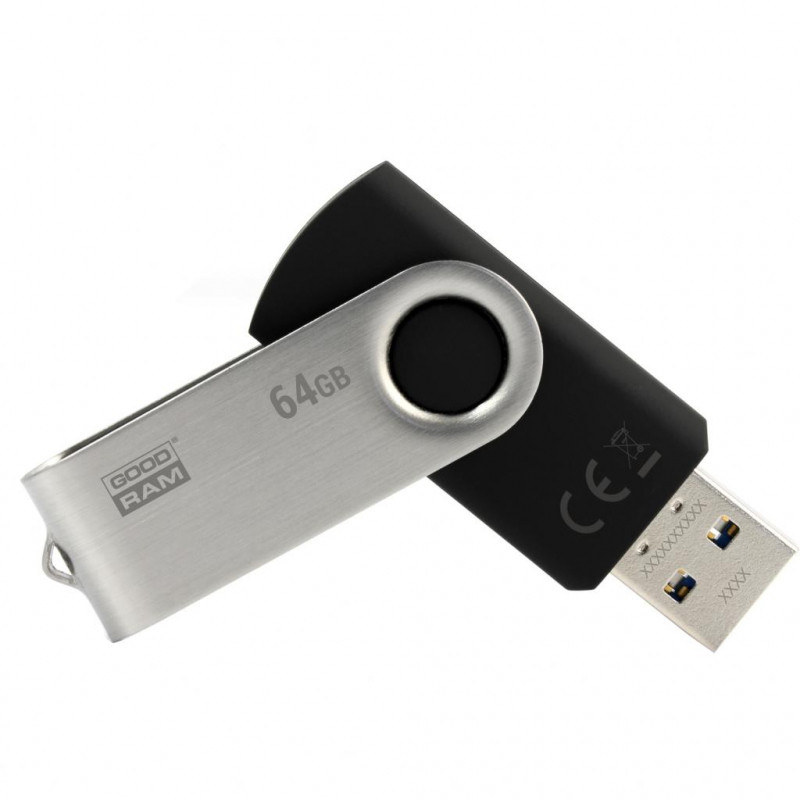 GOODRAM Flash Drive UTS3 64GB, USB 3 /черно и сребърно/ - Image 2