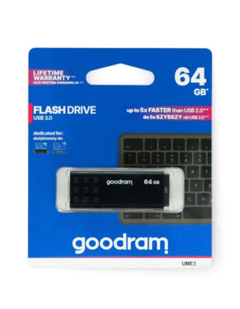 GOODRAM Flash Drive UME3 64GB, USB 3 /черна/