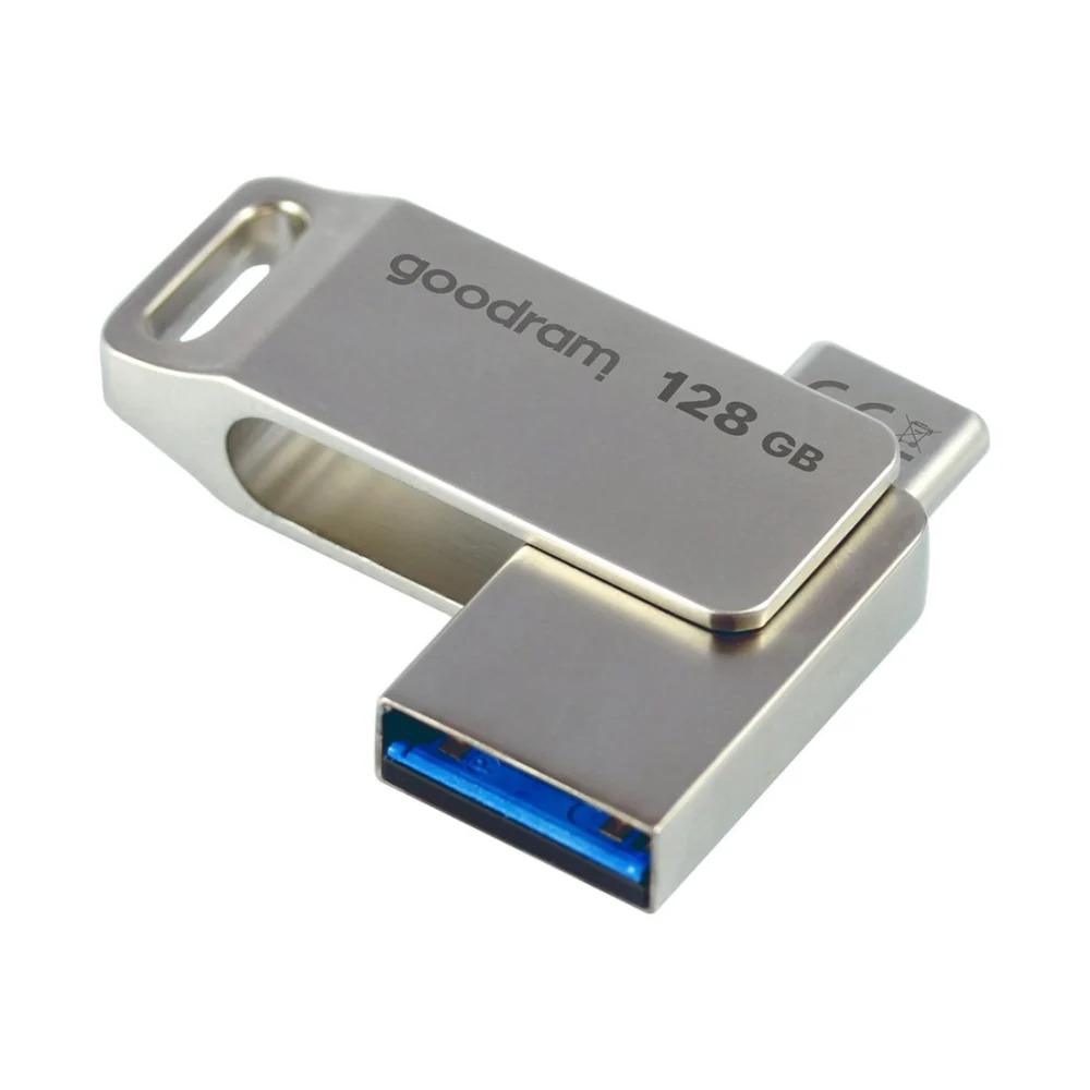 GOODRAM Flash Drive ODA3 128GB, USB 3.2 /сребро/