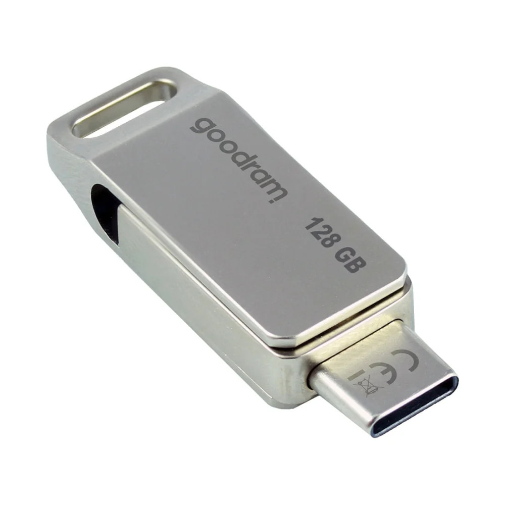 GOODRAM Flash Drive ODA3 128GB, USB 3.2 /сребро/