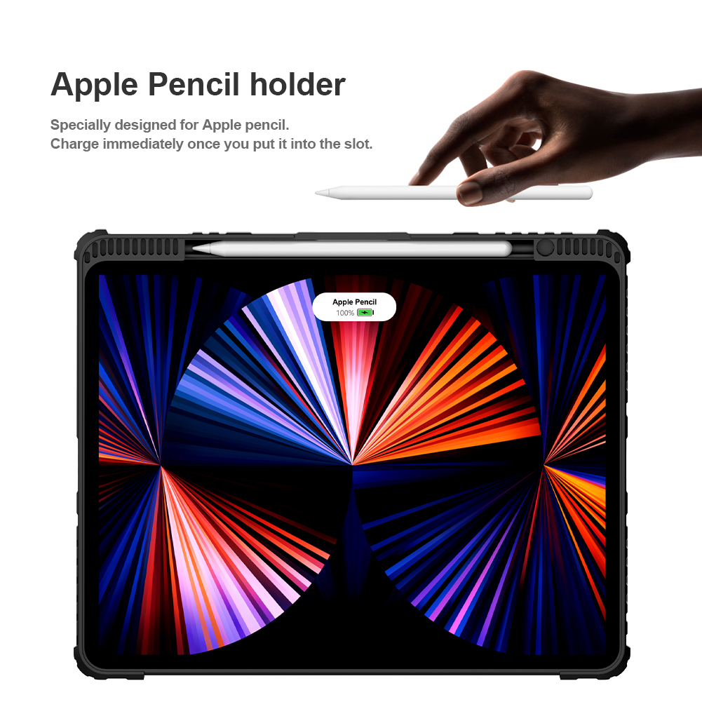NILLKIN Калъф за Таблет с клавиатура Bumper Combo Keyboard - iPad Pro 12.9 2020/2021/2022, Air 13 2024/2025 /черен/