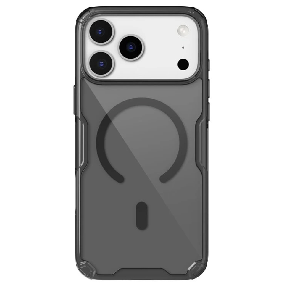 NILLKIN Калъф Apple iPhone 17 Pro Max, Nature TPU MagSafe /прозрачно черно/