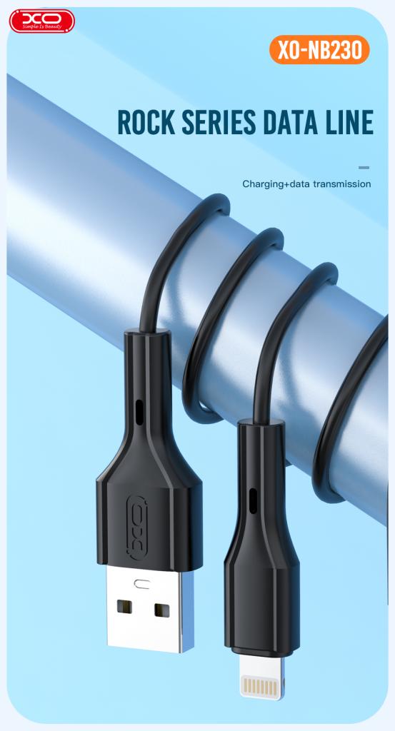 XO Кабел USB-A - Type-C, 1м, 2.4A, NB230 /бял/