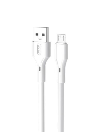 XO Кабел USB-A - Micro, 1m, 2.4A, NB230 /бял/