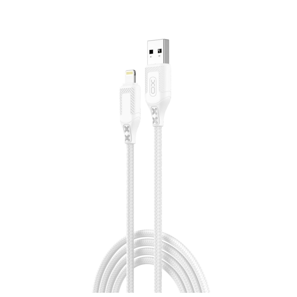 XO Кабел USB-A - Lightning, 1м, 2.4A,бял - NB235