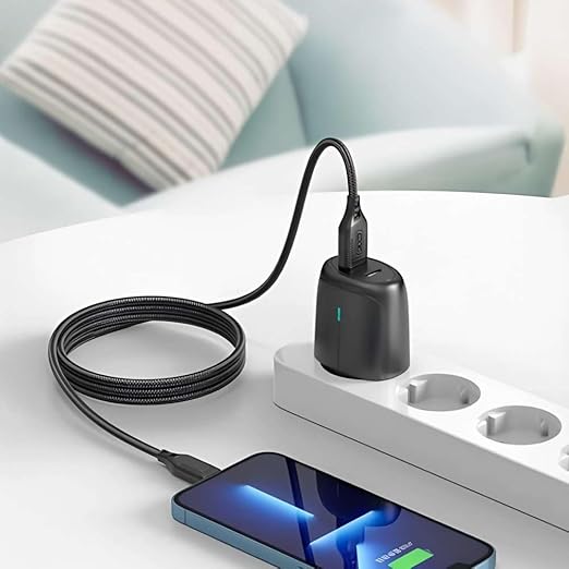 XO Кабел USB-A - Lightning, 1м, 2.4A,черен - NB235 - Image 2