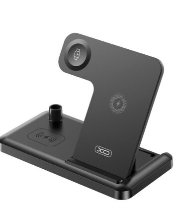 XO Wireless зарядно 15W, 4 в 1 Phone+Watch+TWS+Apple Pencil, WX033 /черно/