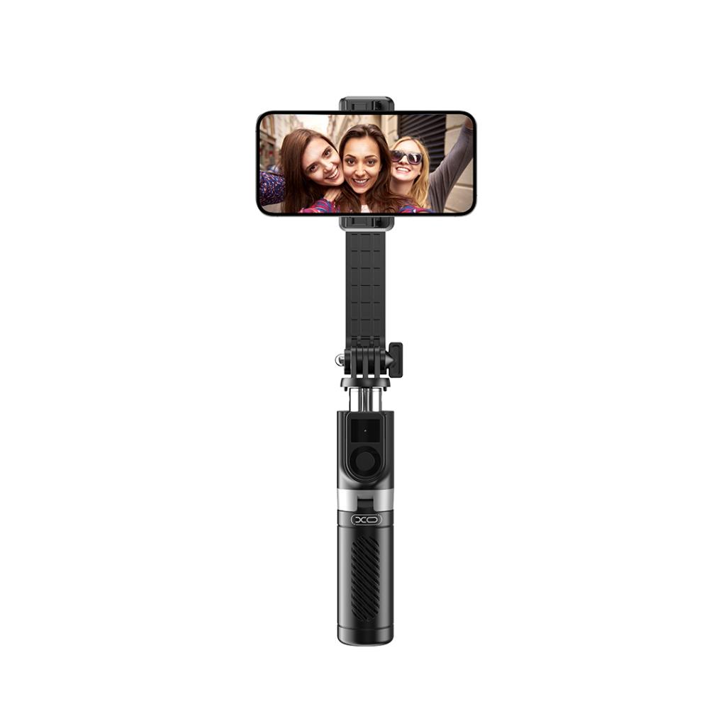 XO Селфи стик, Tripod Stand SS10 с огледалце, Bluetooth /черен/