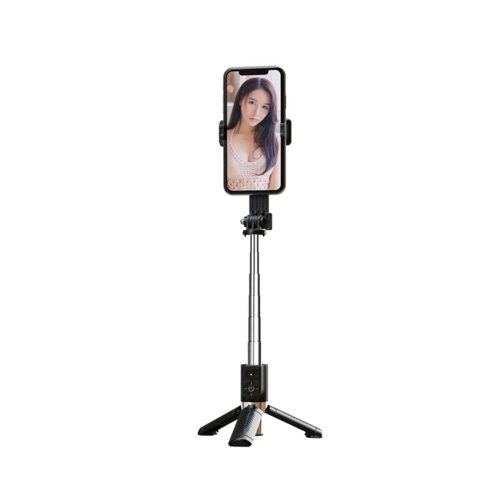 XO Селфи стик, Tripod Stand SS10 с огледалце, Bluetooth /черен/