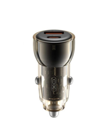 XO 12V 60W, USB-A + USB-C, черен - CC60