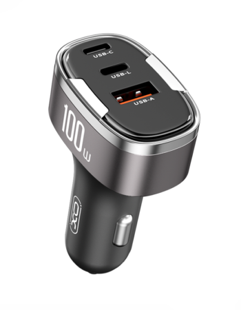 XO 12V 100W, 1A + 1C + 1L, Digital Lightning Port, черен - CC61