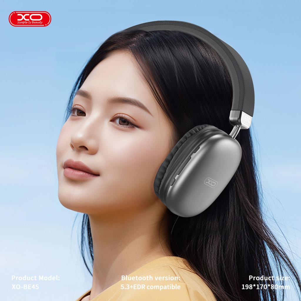 XO HF Bluetooth Overear, Beiguo Headworn /черни/ - BE45