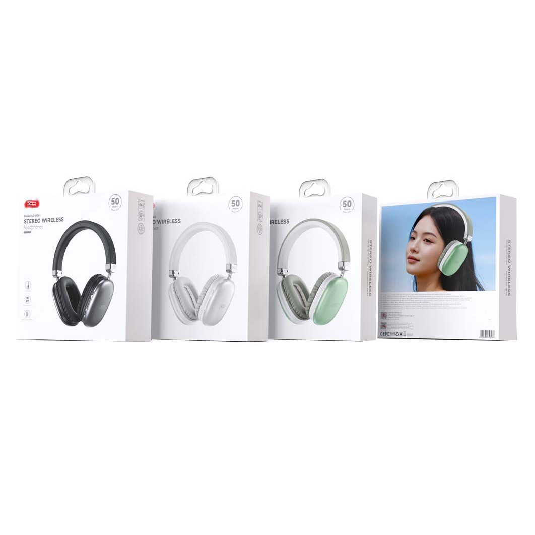 XO HF Bluetooth Overear, Beiguo Headworn /сиви/ - BE45