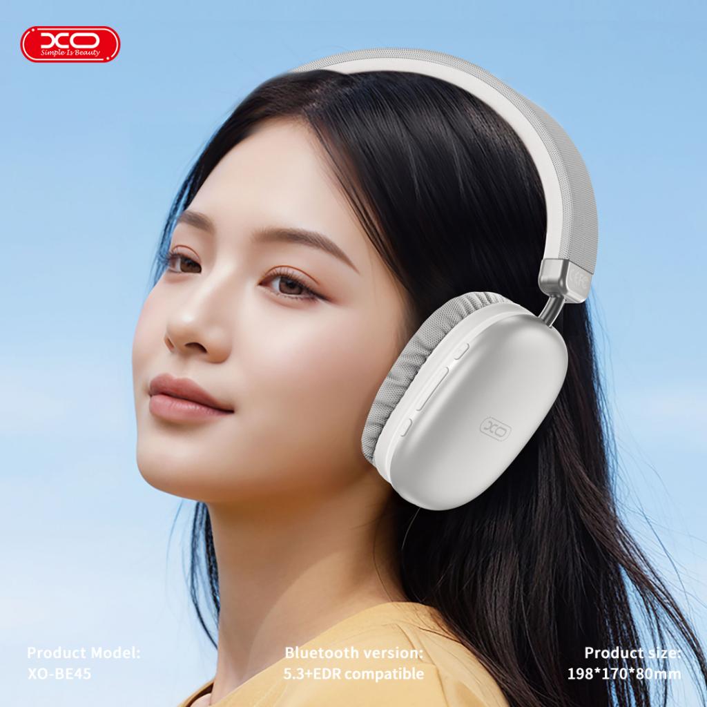 XO HF Bluetooth Overear, Beiguo Headworn /сиви/ - BE45