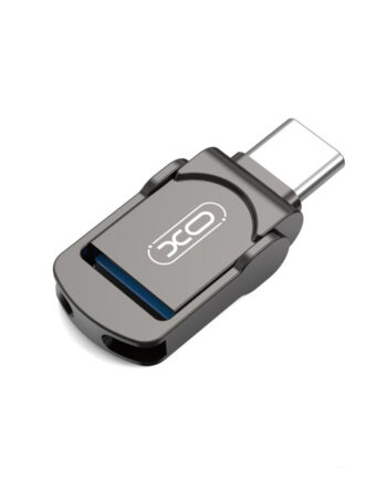 XO Memory OTG Flash Drive DK10 128GB, USB 3.2 + Type-C /графит/