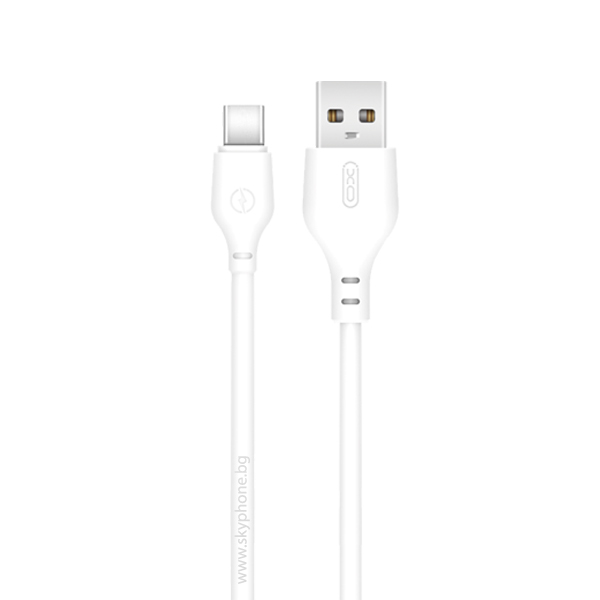 XO Кабел USB-A - Type-C, 1м, 2.1A, NB103 /бял/