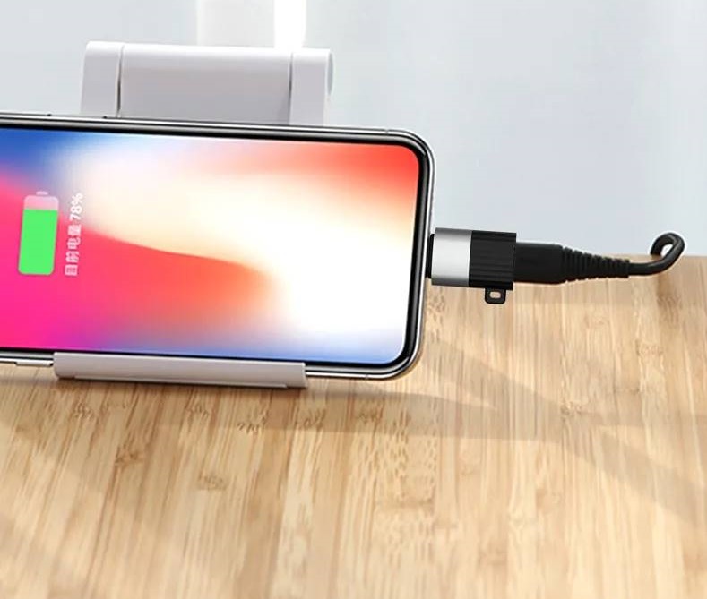 XO Преходник от Lightning към Micro USB /черен/ - NB149-B - Image 4