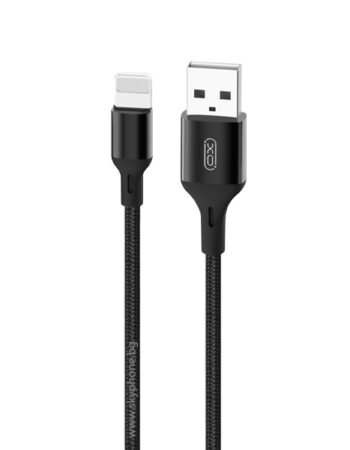 XO Кабел USB-A - Lightning, 1м, 2A, NB143 /черен/