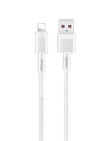XO Кабел USB-A - Lightning, 1м, 5A, NB-Q166 /бял/