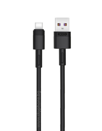 XO Кабел USB-A - Type-C, 1м, 5A, NB-Q166 /черен/