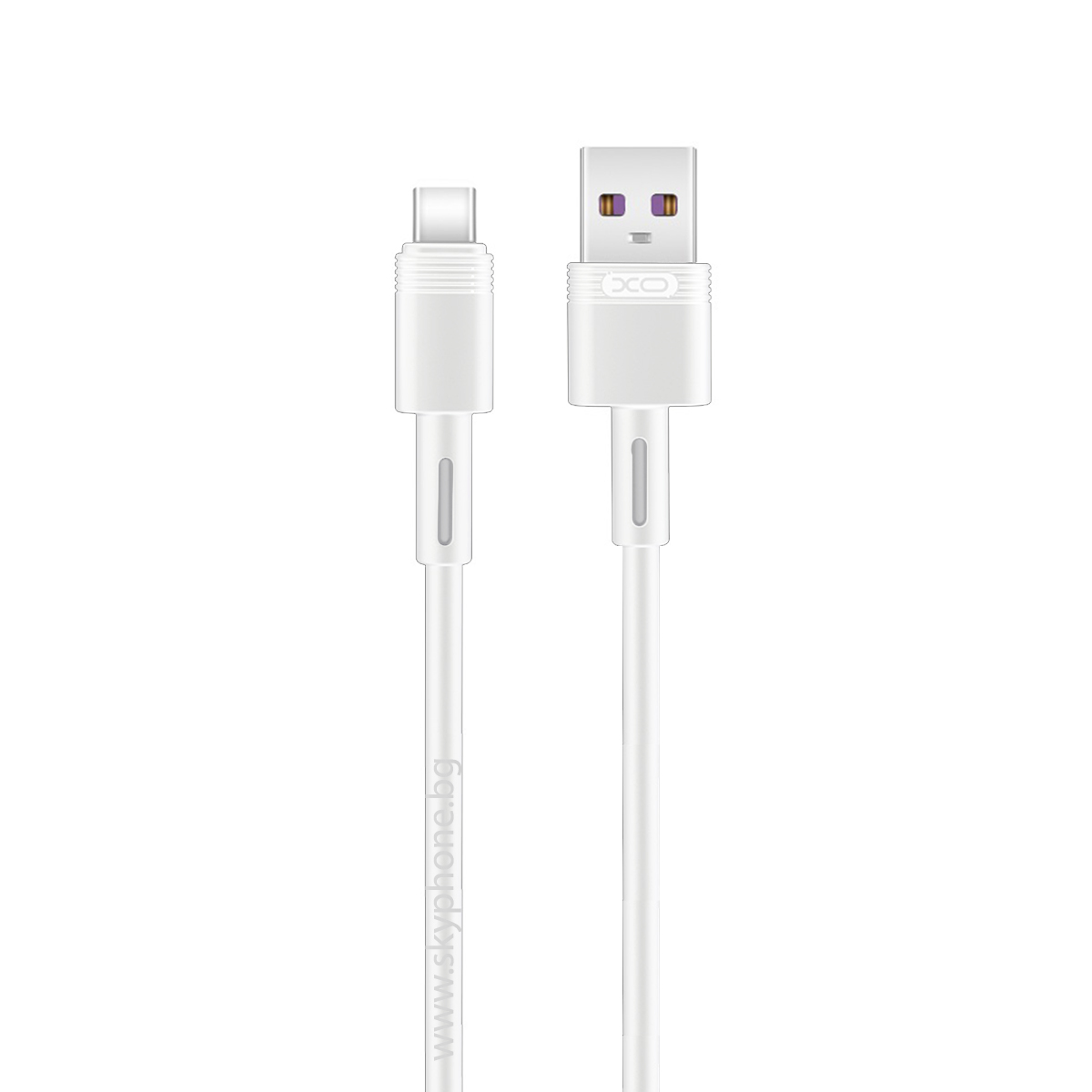 XO Кабел USB-A - Type-C, 1м, 5A, NB-Q166 /бял/