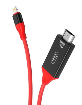 XO Кабел HDMI - Lightning, 1.8м, HD2K, GB006 /червен/