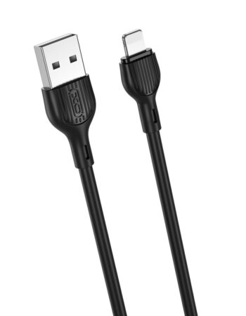 XO Кабел USB-A - Lightning, 1м, 2A, NB200 /черен/