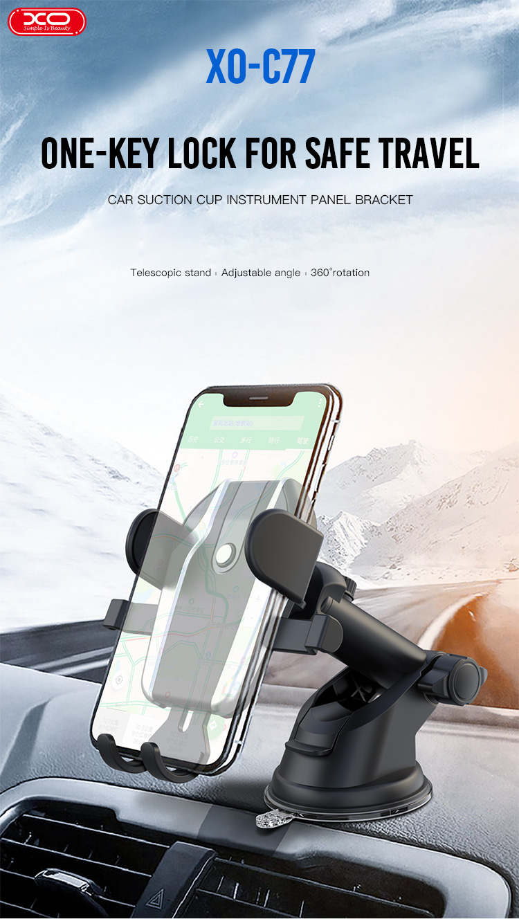 XO Холдер с вакуум, BMW Design /черен/ - C77 - Image 5