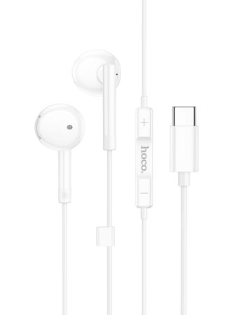 HOCO HF digital wired, Type-C, с микрофон /бял/ - M95