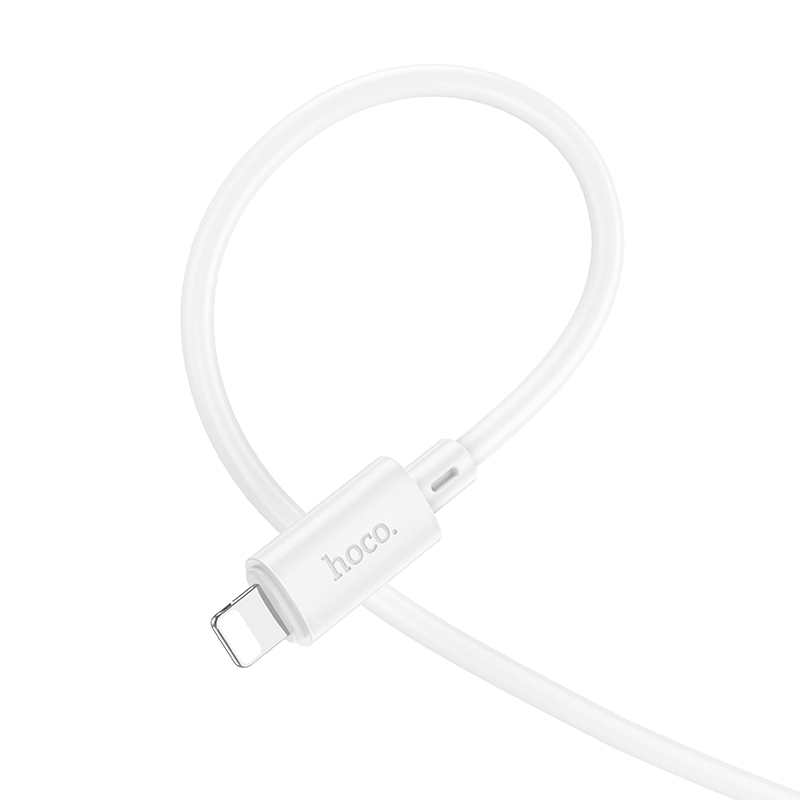 HOCO Кабел USB-A - Lightning, 1м, 2.4A, Gratified /бял/ - X88 - Image 4