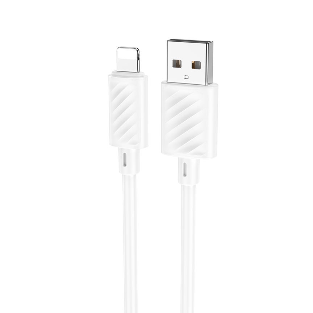 HOCO Кабел USB-A - Lightning, 1м, 2.4A, Gratified /бял/ - X88