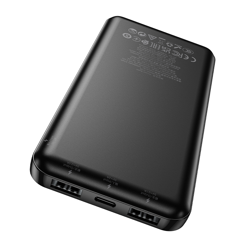 HOCO Power Bank 10000 mAh, High-ranking /черен/ - J100