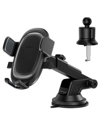 BASEUS холдер с вакуум, UltraControl Pro Clamp /черен/ - C40351600113-00