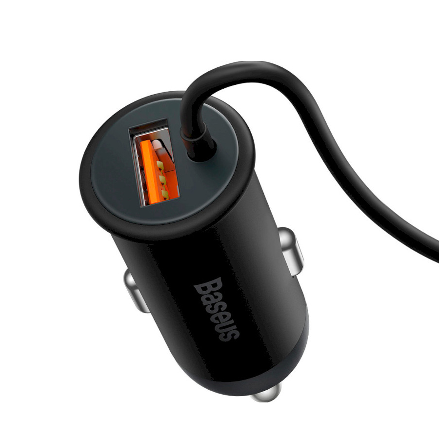 BASEUS 12V 40W CW01, USB-A/25W + Wireless Холдер/15W, C40141000111-01 /черен/ - Image 3