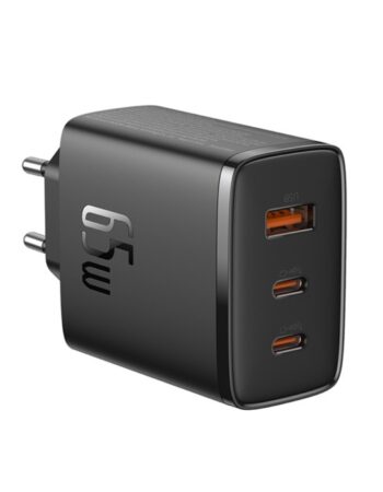 BASEUS 220V 65W GaN5, USB-A + 2 х USB-C, Cube Pro /черен/ - P10152301113-00