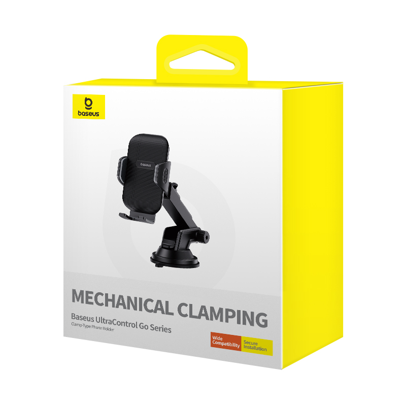 BASEUS Холдер UltraControl Go Series clamp с вакуум /черен/ - C40361600111-00