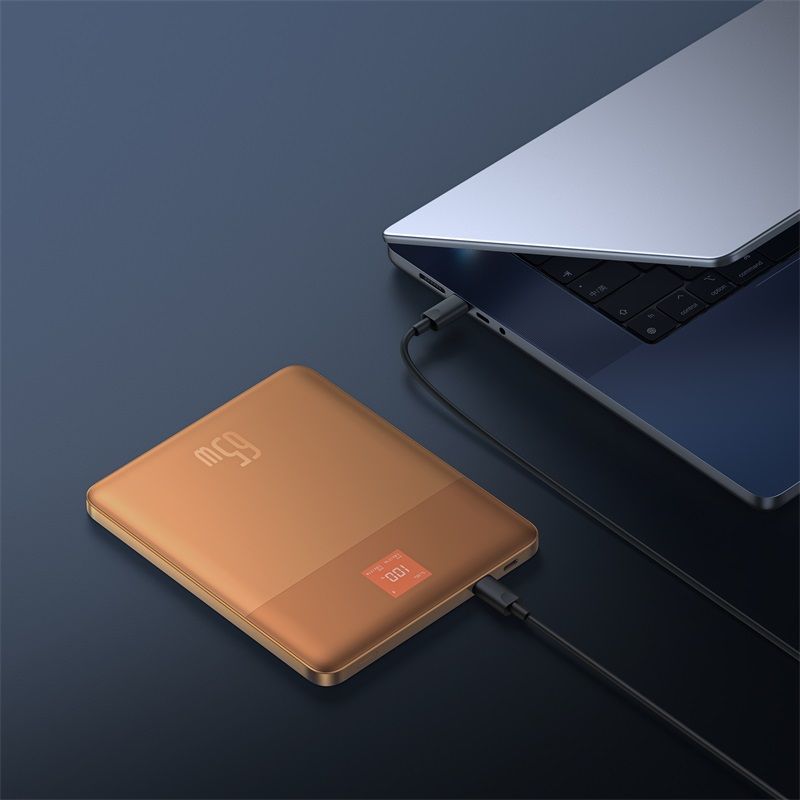 BASEUS Power Bank 12000 mAh, 65W, 2C + кабел C-C, Blade2 /корал/ - P10063801733-00