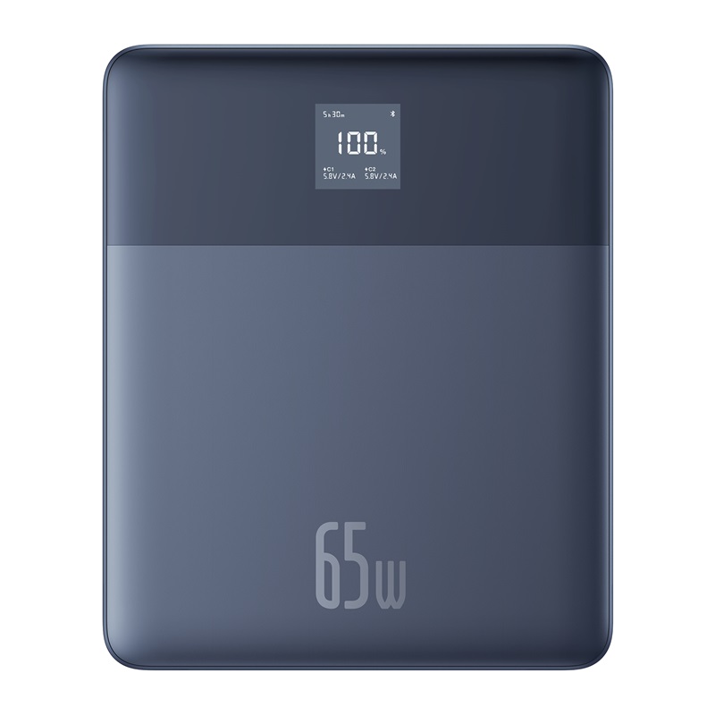 BASEUS Power Bank 12000 mAh, 65W, 2C + кабел C-C, Blade2 /черен/ - P10063801323-00