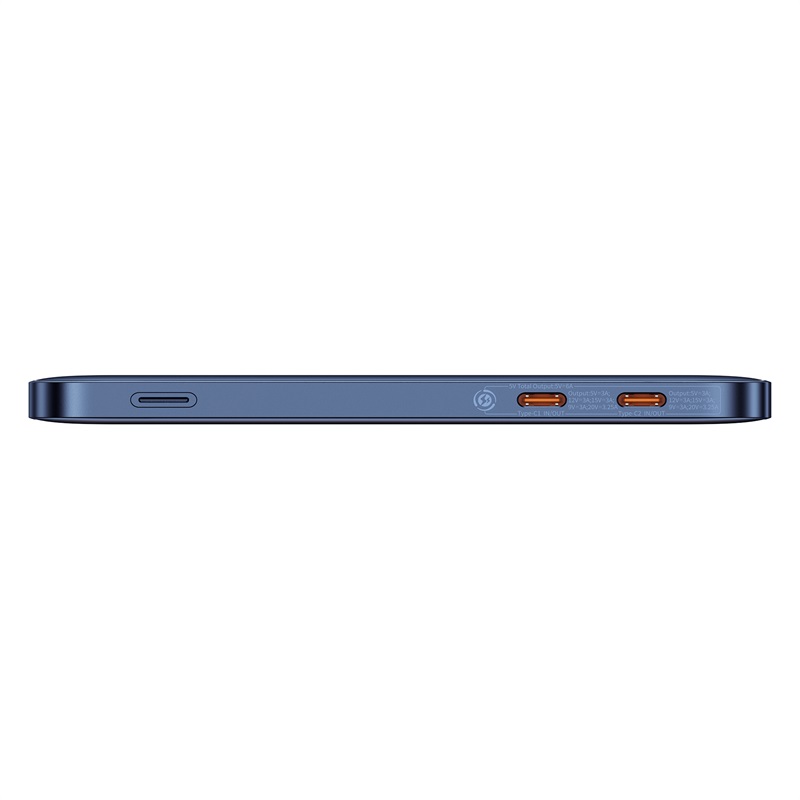 BASEUS Power Bank 12000 mAh, 65W, 2C + кабел C-C, Blade2 /черен/ - P10063801323-00