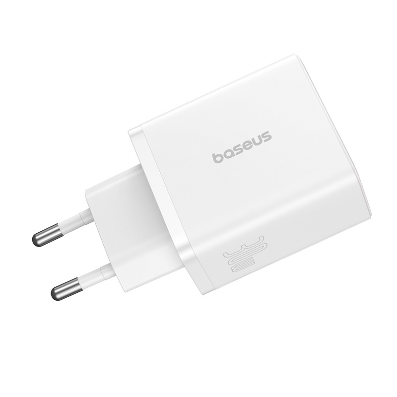 BASEUS 220V 30W, 2x USB-A + USB-C, Cube GaN5 /бял/ - P10111402213-00 - Image 4